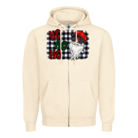 Sandshell ho ho ho Zipper Hoodie - CowhideDigitalArt