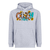 Heather Grey Cozy Vibes Fall Sunflowers Heavyweight Hoodie - Artiststas