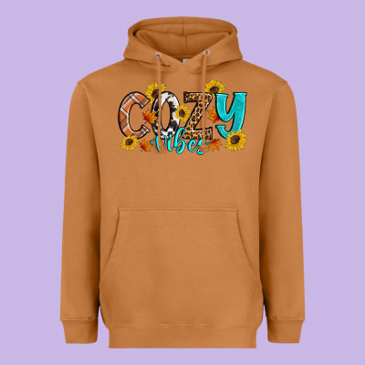 Cozy Vibes Fall Sunflowers Heavyweight Hoodie Designed By Artiststas