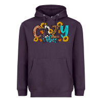Plum Cozy Vibes Fall Sunflowers Heavyweight Hoodie - Artiststas