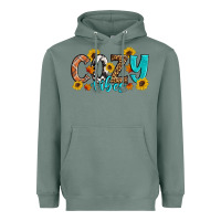 Sage Cozy Vibes Fall Sunflowers Heavyweight Hoodie - Artiststas