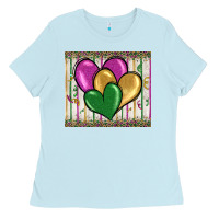 Mardi Gras Heart Ladies Tee | Teevron