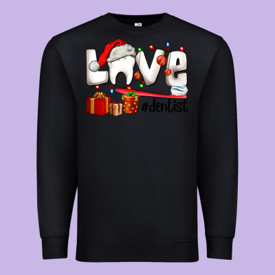 Christmas Love  Dentist Premium Sweatshirt Designed By Adodesignshop