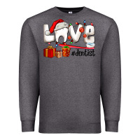 Charcoal Heather Christmas love  dentist Premium Sweatshirt - AdoDesignShop