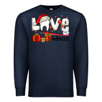 Navy Christmas love  dentist Premium Sweatshirt - AdoDesignShop