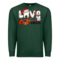 Sports Green Christmas love  dentist Premium Sweatshirt - AdoDesignShop