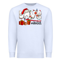 White Christmas love  dentist Premium Sweatshirt - AdoDesignShop