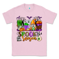 Bubblegum Pink Spooky Season Coffee Cups Classic Tee - texasbilliewilder