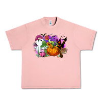 Salmon Halloween ghost and jack o lantern Urban Heavy Tee - RanaPortraitStore