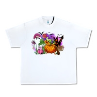 White Halloween ghost and jack o lantern Urban Heavy Tee - RanaPortraitStore