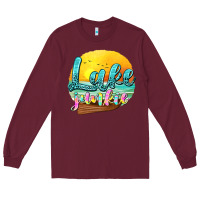 Burgundy lake junkie Long Sleeve Tee - texasbilliewilder