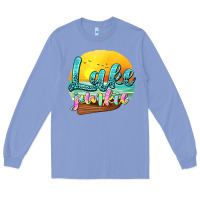 Colony Blue lake junkie Long Sleeve Tee - texasbilliewilder