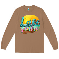 Toasted Coconut lake junkie Long Sleeve Tee - texasbilliewilder
