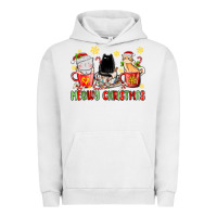 Pigment Lunar Rock meowy christmas cats coffee cups Urban Hoodie - MaliasSmallBusiness