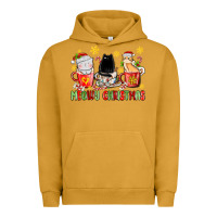 Pigment Peanut Butter meowy christmas cats coffee cups Urban Hoodie - MaliasSmallBusiness