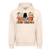 Sandshell meowy christmas cats coffee cups Urban Hoodie - MaliasSmallBusiness