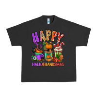 Pigment Black Happy Hallothanksmas coffee cups Urban Heavy Tee - RanaPortraitStore