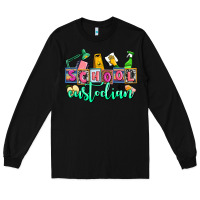 Black school custodian Long Sleeve Tee - AdoDesignShop