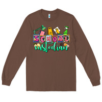 Chestnut school custodian Long Sleeve Tee - AdoDesignShop