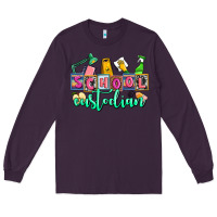 Plum school custodian Long Sleeve Tee - AdoDesignShop