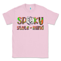 Bubblegum Pink Spooky State of Mind Classic Tee - texasbilliewilder