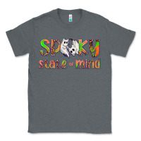 Charcoal Heather Spooky State of Mind Classic Tee - texasbilliewilder