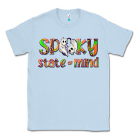 Dusty Blue Spooky State of Mind Classic Tee - texasbilliewilder