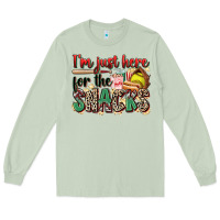 Matcha i'm just here for the snacks softball Long Sleeve Tee - Zillion Design Studio
