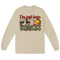Mushroom i'm just here for the snacks softball Long Sleeve Tee - Zillion Design Studio