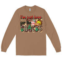 Toasted Coconut i'm just here for the snacks softball Long Sleeve Tee - Zillion Design Studio