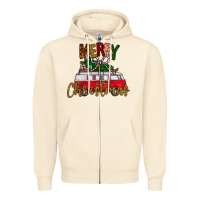 Sandshell merry christmas Zipper Hoodie - CowhideDigitalArt