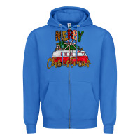 True Royal merry christmas Zipper Hoodie - CowhideDigitalArt