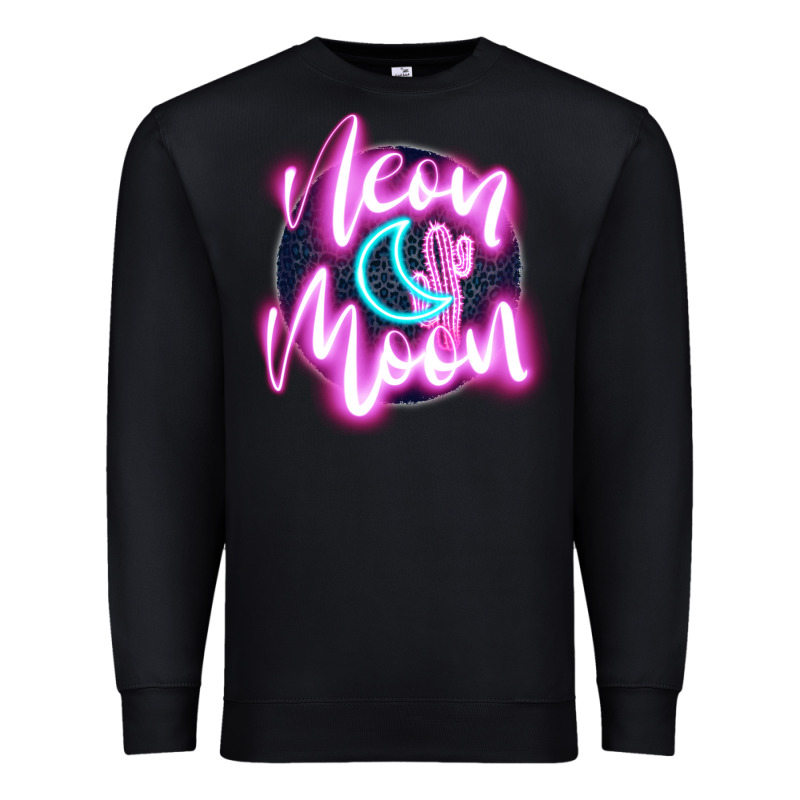 Neon Moon Premium Sweatshirt by JahusDesignShop | Teevron