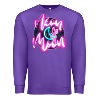 Purple neon moon Premium Sweatshirt - JahusDesignShop