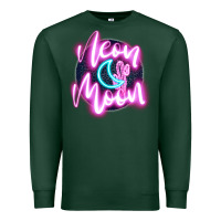 Sports Green neon moon Premium Sweatshirt - JahusDesignShop
