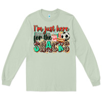 Matcha i'm just here for the snacks soccer Long Sleeve Tee - Zillion Design Studio