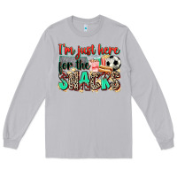 Moon Dust i'm just here for the snacks soccer Long Sleeve Tee - Zillion Design Studio
