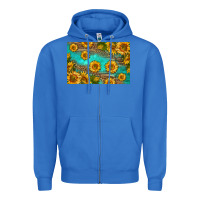 True Royal western sunflowers skinny metal can holder Zipper Hoodie - HRA Design Shop