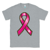 Heather Grey breast cancer ribbon Classic Tee - RanaPortraitStore