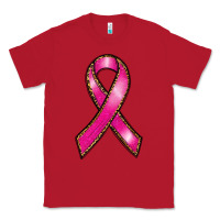 Red breast cancer ribbon Classic Tee - RanaPortraitStore