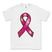 White breast cancer ribbon Classic Tee - RanaPortraitStore