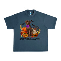Midnight Navy Happy Howl-o-ween Urban Heavy Tee - RanaPortraitStore