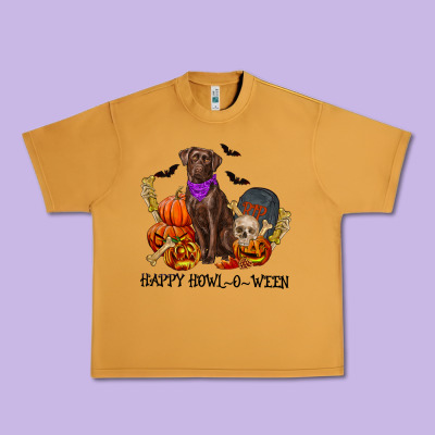 Happy Howl-o-ween Urban Heavy Tee Designed By Ranaportraitstore