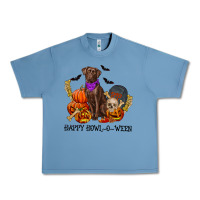 Pebble Blue Happy Howl-o-ween Urban Heavy Tee - RanaPortraitStore
