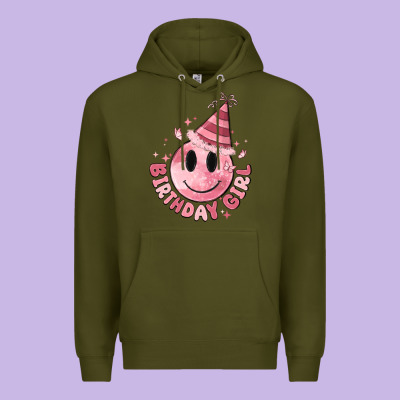 Birthday Girl Premium Hoodie Designed By Maliassmallbusiness