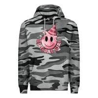 Slate Camo birthday girl Premium Hoodie - MaliasSmallBusiness