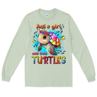 Matcha just a girl who loves turtles Long Sleeve Tee - texasbilliewilder