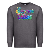 Charcoal Heather summer vibes Premium Sweatshirt - JahusDesignShop