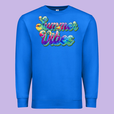 Summer Vibes Premium Sweatshirt Designed By Jahusdesignshop