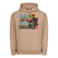 Pigment Burro just a girl who loves horses Urban Hoodie - MaliasSmallBusiness